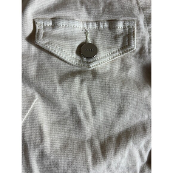 Maeve Anthropologie Jumpsuit Womens XL 12/14 White Belted Waist Collar Button Up - Picture 8 of 11